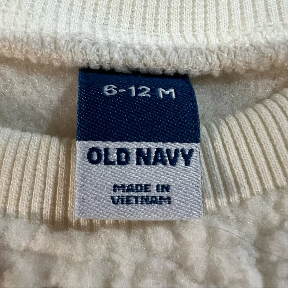 Old Navy Sherpa Sweater 6-12 months